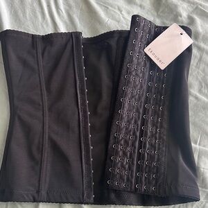 EKOUAER Black Shapewear Corset faja